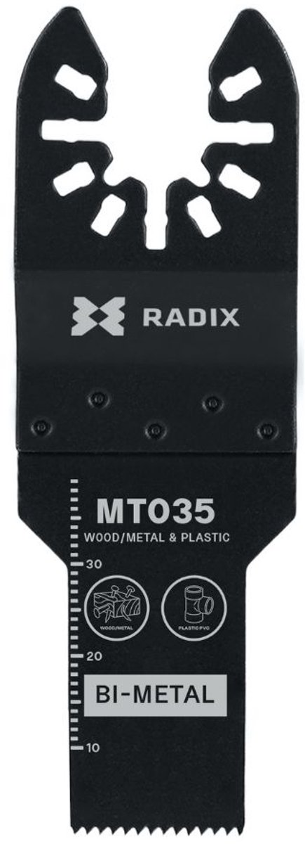 Radix - Multitool zaagblad - Bi-metaal - 18 tanden (1.4mm) - Gefreesd - 40x20mm