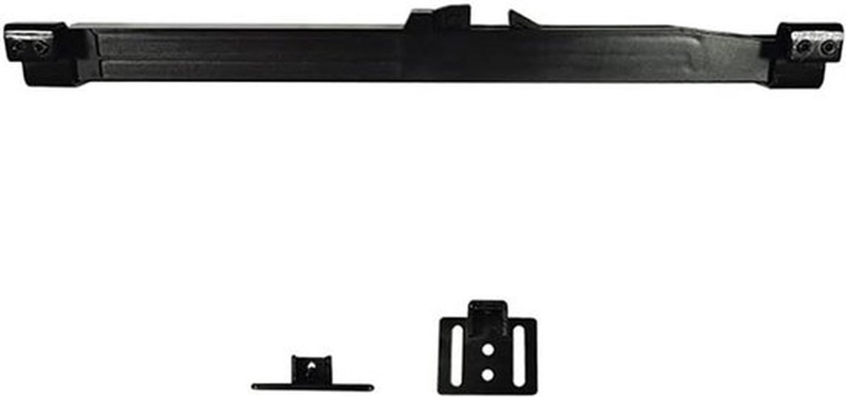 Zwarte Plastic Schuur Deur Met Zachte Close Mechanisme en Gat Gratis Design - Demper voor Schuifdeur