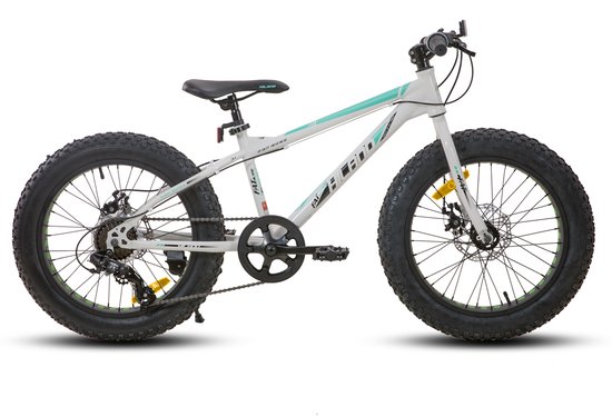 Hiland 20 Inch Kids Fatbike Mountainbike - Voor Jongens & Meisjes - Shimano 7 Versnellingen - Dubbele Schijfremmen - Vanaf 5 Jaar van Hiland — afbeelding 2