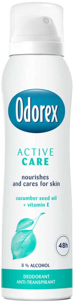 Bol.com Odorex Deodorant Spray Active Care - 3 x 150 ml - Voordeelverpakking aanbieding