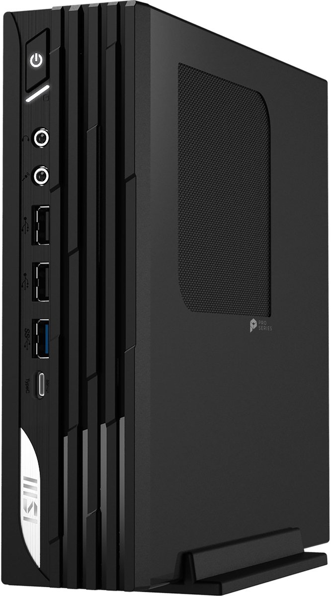 MSI PRO DP21 14M-889EU desktop mini-pc Intel Core i5-14400 16 GB DDR5-SDRAM 512 GB SSD Windows 11 Pro, Zwart