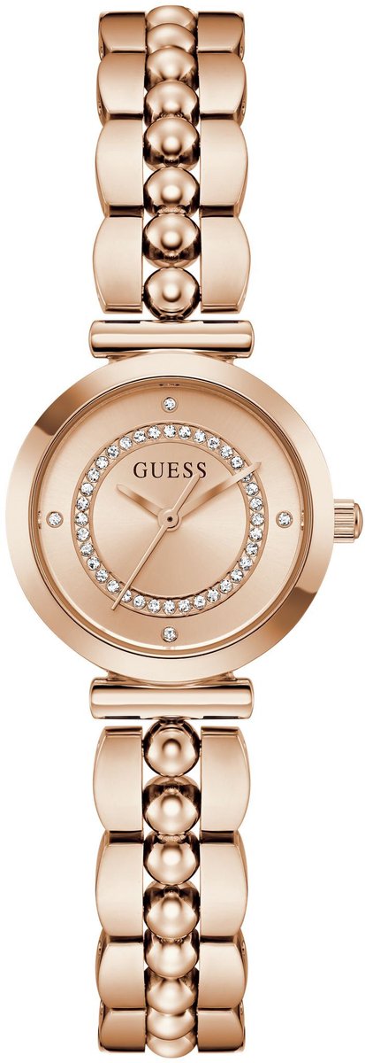 Guess Leena Quartz Analoog Horloge Roségoudkleurig Kast: 100% Gerecycleerd Kunststof | Armband: 100% Gerecycleerd Kunststof 26 mm GW0994L1, GW0994L2, GW0994L3, GW0994L4
