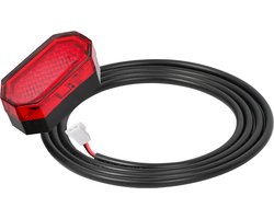 Avizar LED-achterlicht voor Aovo, Aovopro, Miscooter en Zwheel, Zwart / Rood