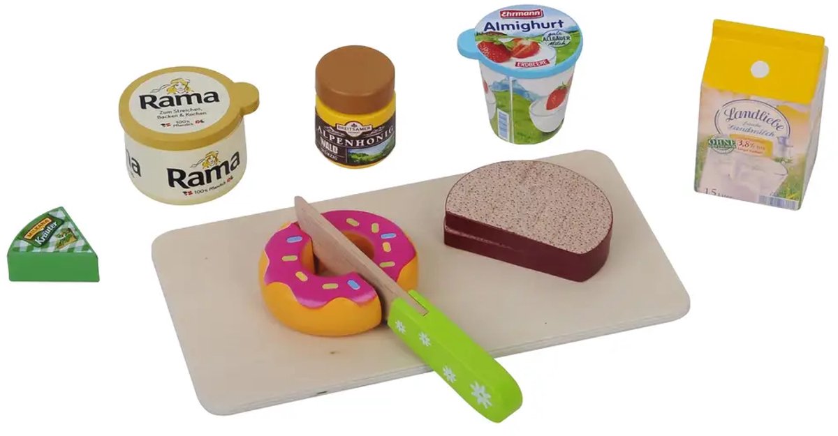 Frühstücks Set zum Schneiden.