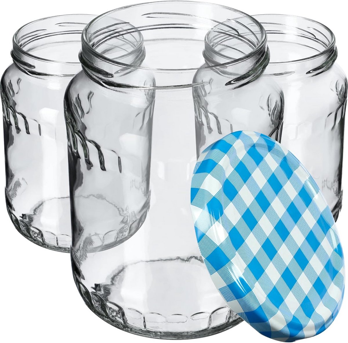 Inmaakpotten voor Conserveren - 720 ml, Glazen Potten met Schroefdeksel (24 Stuks)