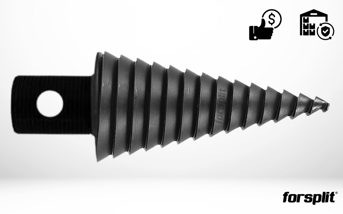 forsplit SWK2™ - Houtkloofkegel - Ø 80 mm - 28 mm Asgat - Verwisselbare Punt - Gehard Staal