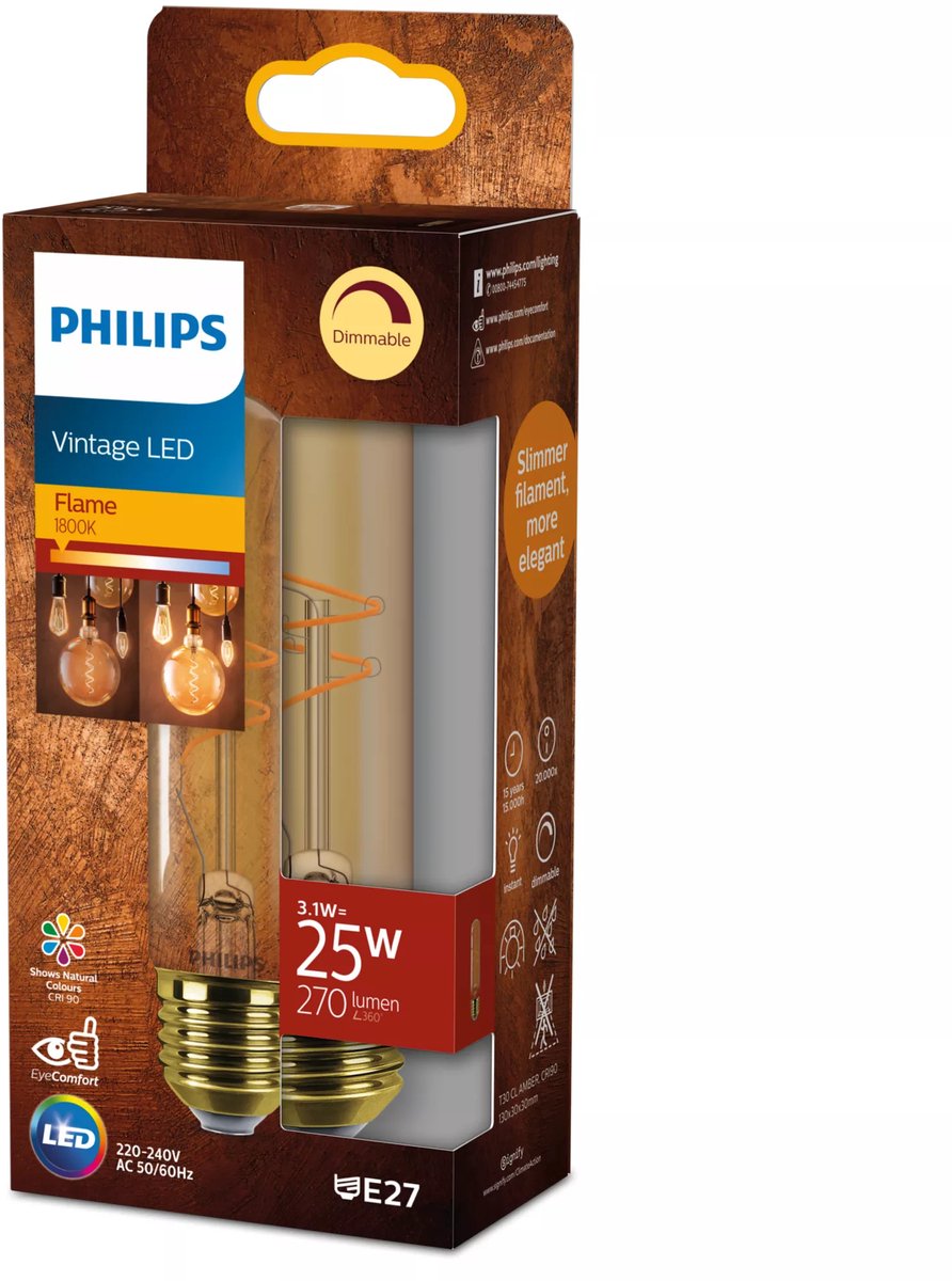 Philips LED Dimbare lamp GU5,3 / 7W / 12V 2200K-2700K WarmGlow Philips LED Dimbare lamp GU5,3 / 7W / 12V 2200K-2700K WarmGlow