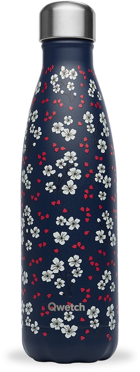 Qwetch - Isothermische fles - Originals Hanami Blauw- 500ml