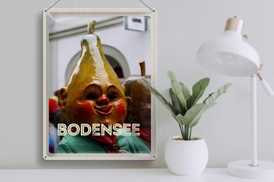 Blechschild Reise 30x40cm Bodensee Deutschland Gemälde