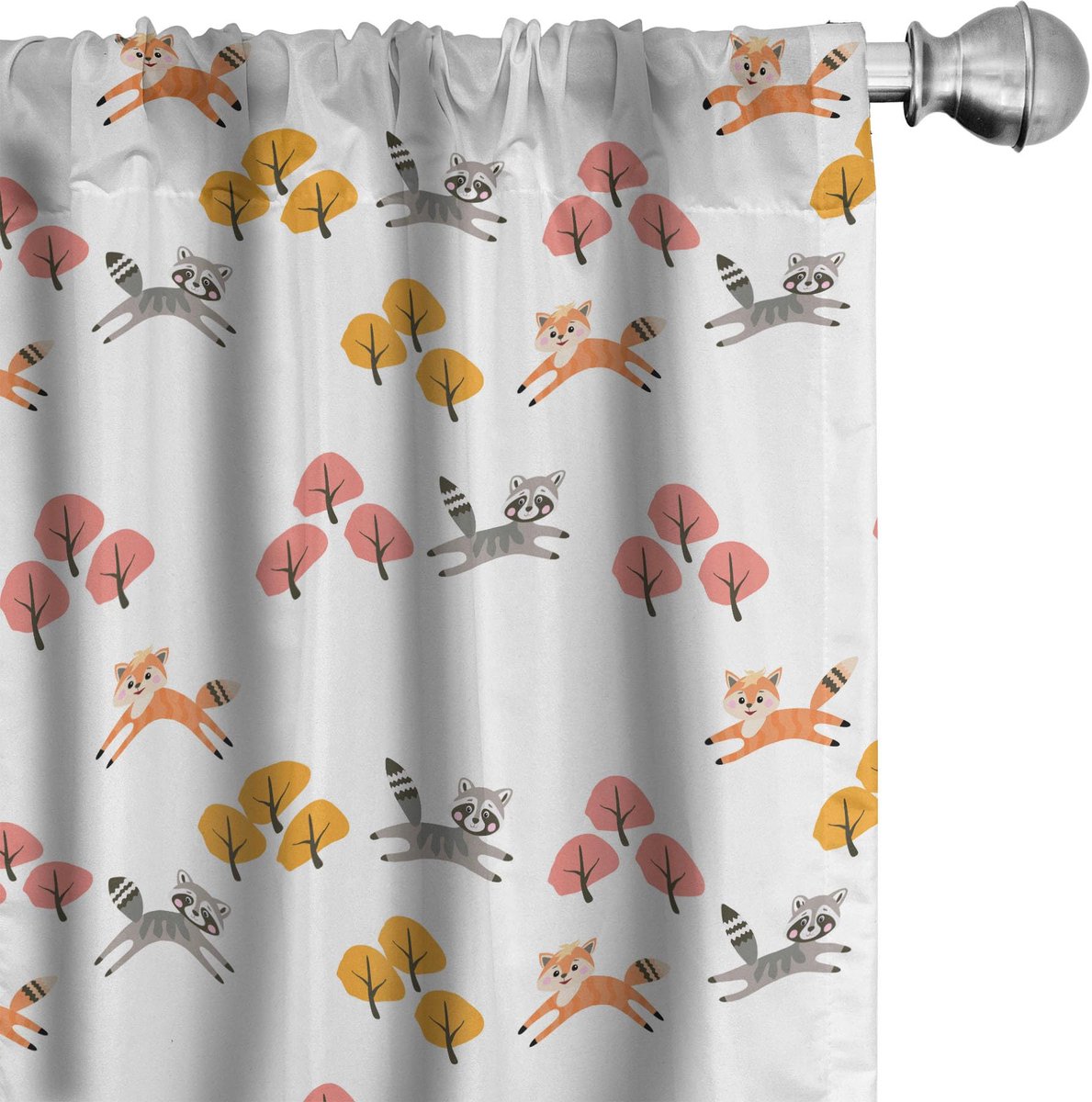 ABAKUHAUS Diergordijn – 2x75x175 cm – Microvezel, Meerdere kleuren Mehrfarbig