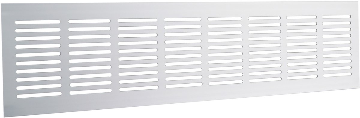 Starx plintrooster - 400 x 100 mm - aluminium - blank