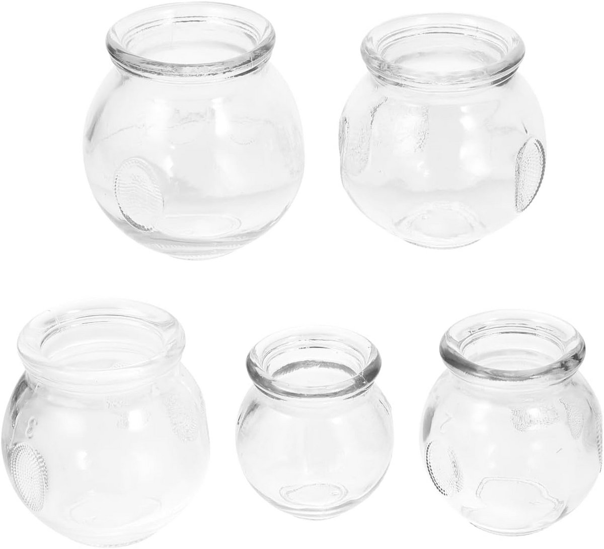 5-delige Medische Glazen Cupping Set voor Vacuümtherapie