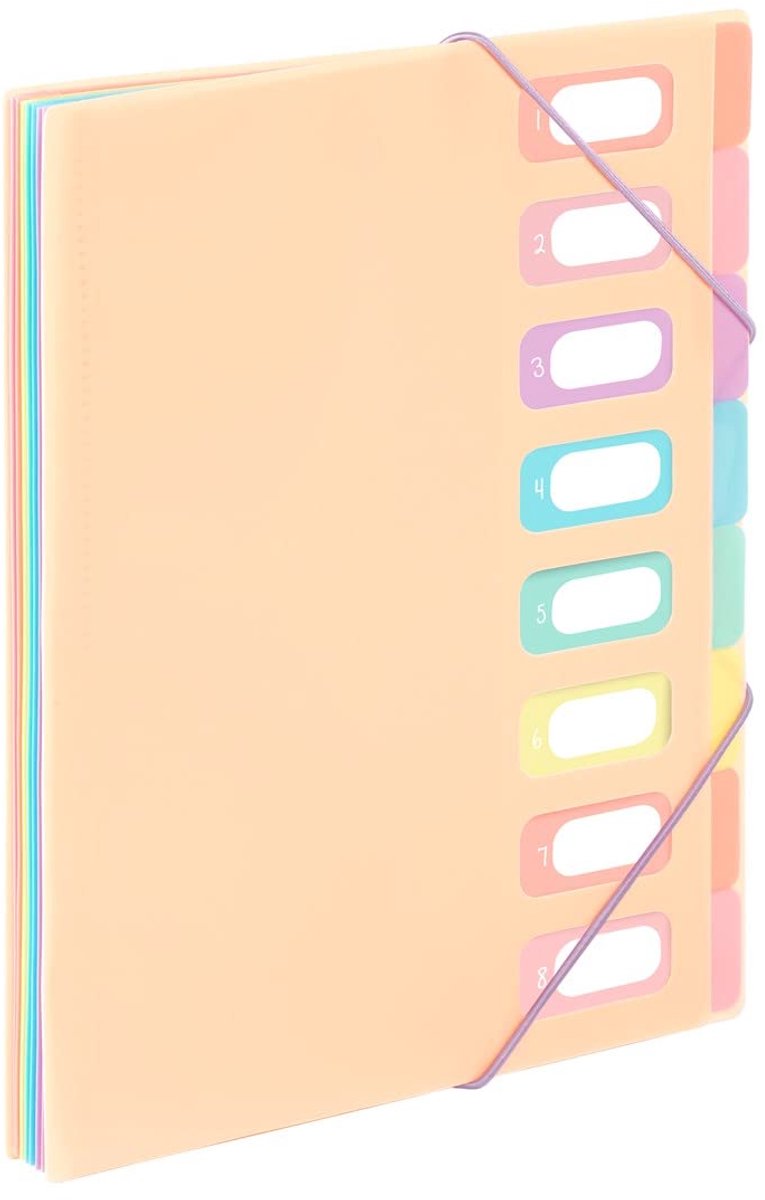 IMPERATORIS® Documentorganisator - Geschikt voor Notities en Papieren - Duurzaam en Waterbestendig - Overzichtelijke Opslag - Ideaal voor Kantoor, School en Thuis - beige