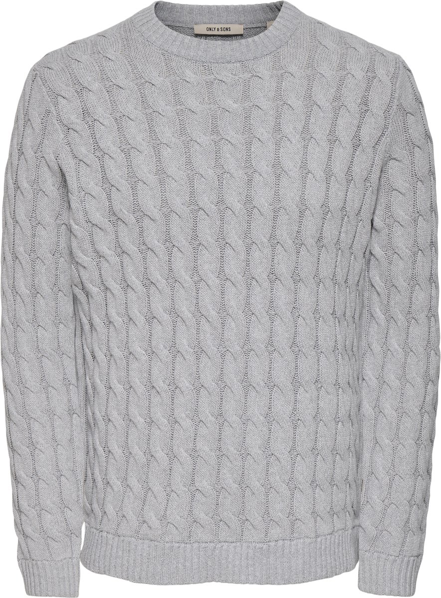 ONLY&SONS - ONSKICKER LIFE REG 3 CABLE CREW KNIT - Heren - Gebreide truien