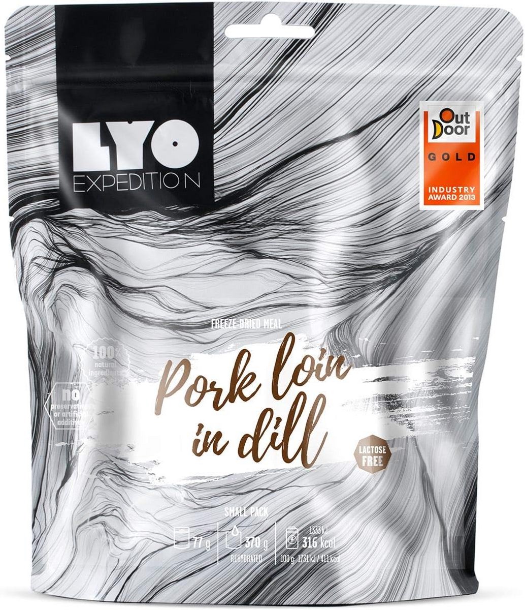 Varkensvlees lendenen in dille met aardappelen - 104g