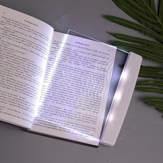Platte leeslamp, LED platte plaat boek licht lezen nachtlampje, draagbare optische hoek ontwerp LED-lamp, voor thuis slaapkamer
