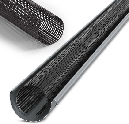5 Inch X 20 Feet Aluminium Goot Guard Bladfilter Goot Bescherming Goot Covers Goot Screen om te voorkomen dat bladeren, twijgen verstopt uw goten