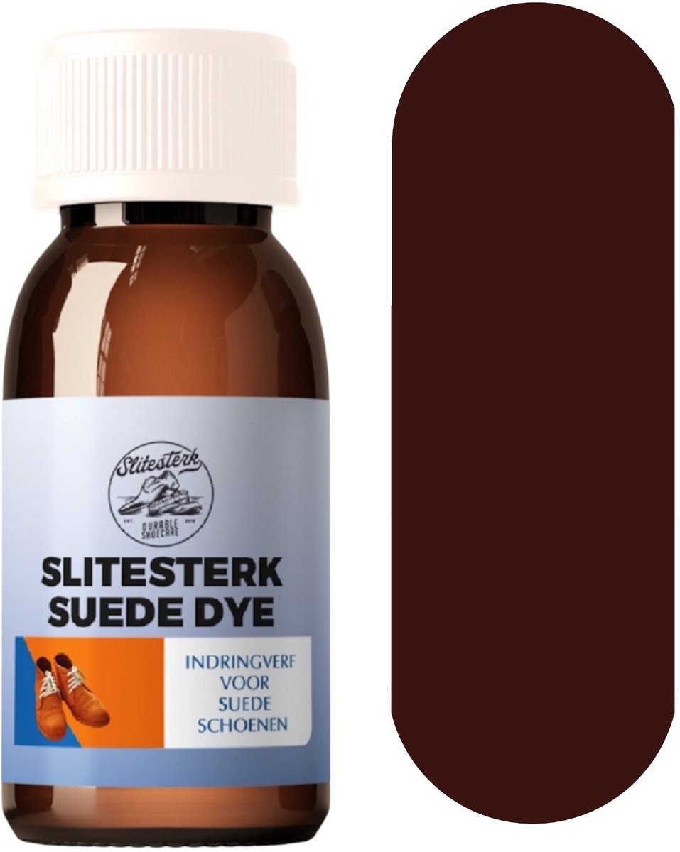 Slitesterk Donker Bruine Suede indringverf voor schoenen - 100ml