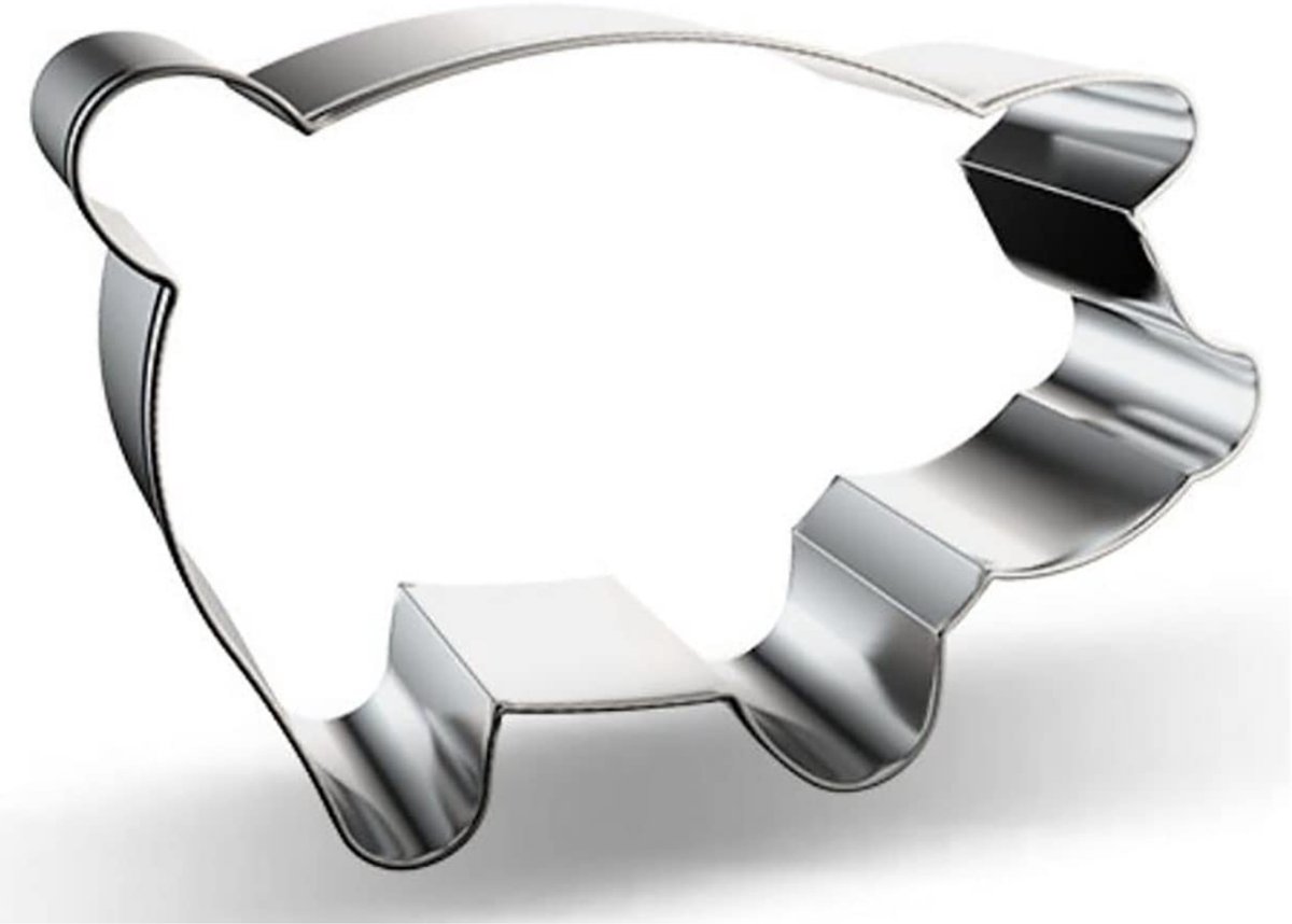 Uitsteekvormpje Varken/Biggetje - 82x53MM - Stevige vorm voor uitsteken deeg en fondant - Boerderij dieren Cookie Cutter