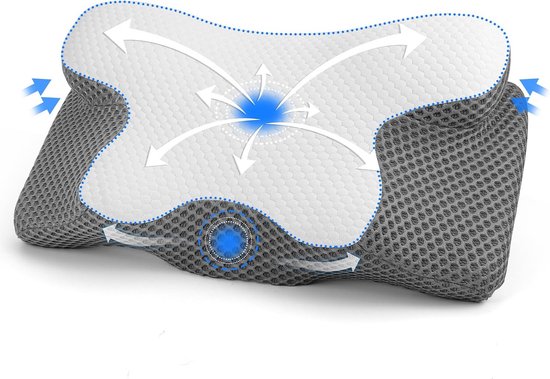 Coussin Ergonomique Pour Dormir Sur Le Côté - Coussin De Sommeil Confortable Pour Adultes - Avec Canaux De Bras - Coussin De Soutien Pour Le Cou, Les épaules Et Le Corps