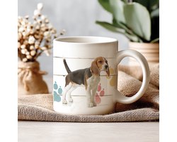 Mok - 330 ML - Hond - Beagle - Koffiemok - Theemok - Thee of Koffie - Koffiebeker - Koffietas Geschenk Cadeau