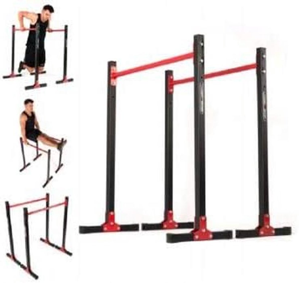 Dipstation met Push-up Grepen - Krachtstation voor Thuistraining en Sportschool