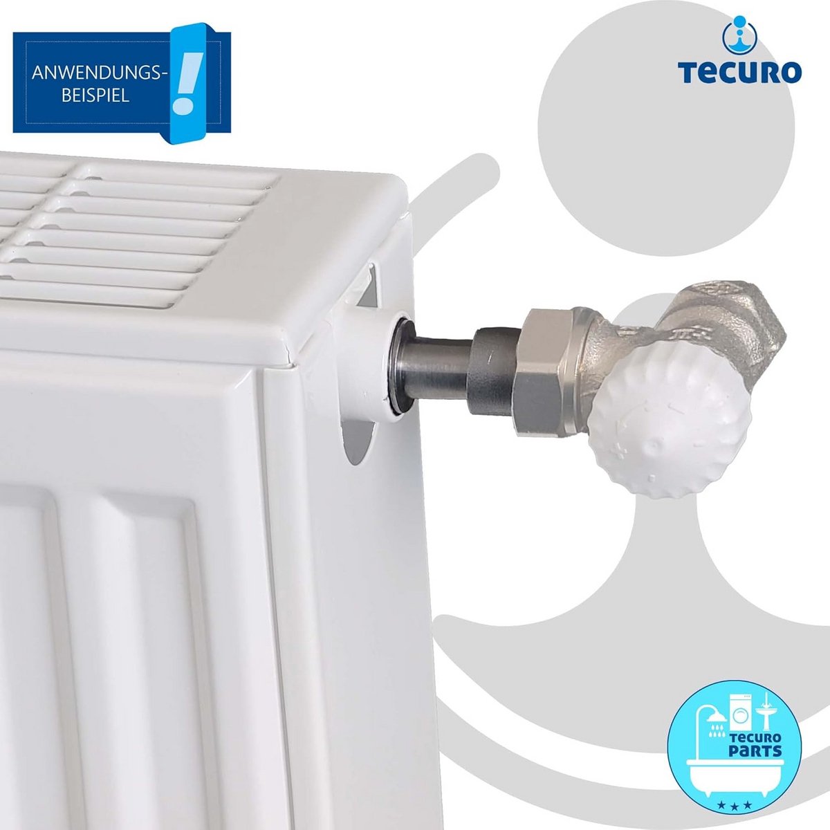 Radiator compensatiebuis met Euroconus voor eenvoudige montage