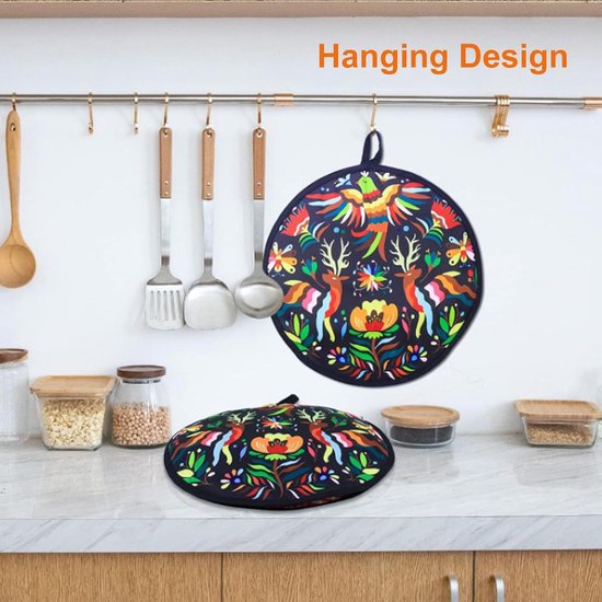 Geïsoleerde tas van 30 cm - Magnetronbestendig - Geïsoleerde pizzatas - Geschikt voor tortilla's, burrito's en Mexicaanse gerechten van Merkloos — afbeelding 3