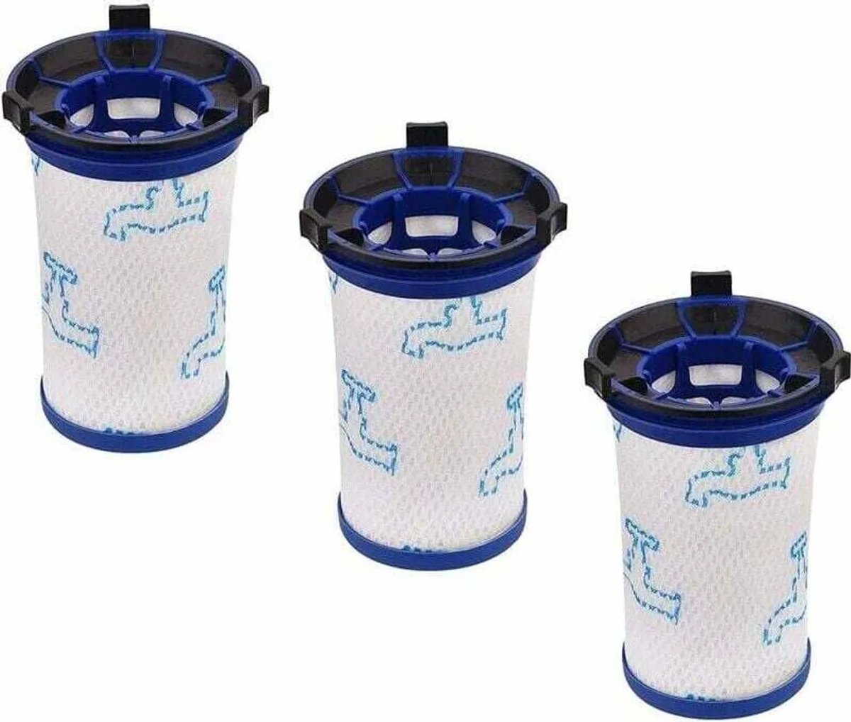 3 pcs Geschikt voor Rowenta stofzuigeraccessoires Force 360 X-Pert filterpatronen.