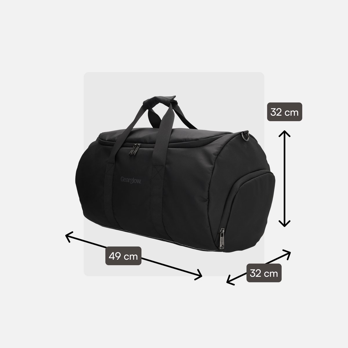 GearGlow Sporttas 50L - Waterafstotend, Schoenenvak & Laptop-opslag thumbnail 6