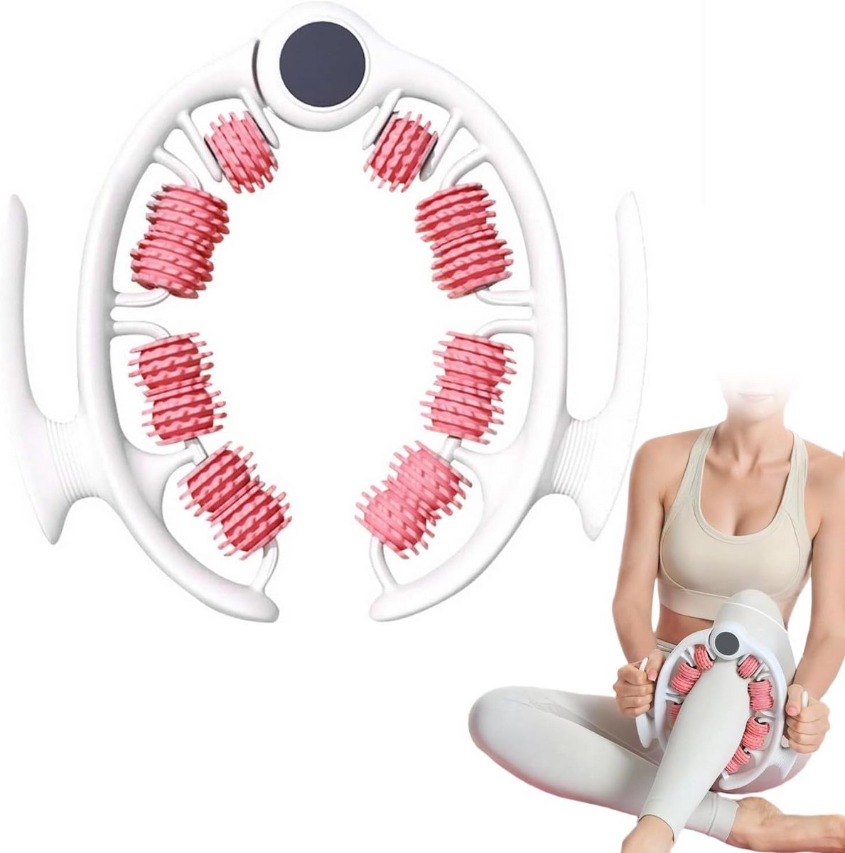 Cellulite Massager met 14 Rollen voor Dijen, Kuiten, Rug en Armen - Spierroller