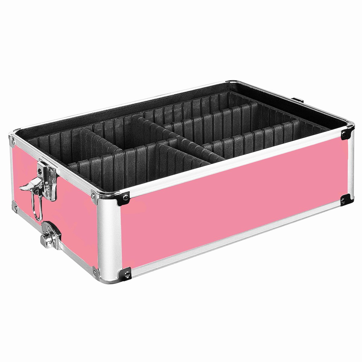 Guardian Beauty Make-up Train Case - 34.50cm Lengte - Roze - Met Verstelbare Verdelers - Cosmetica Organizer - Schoonheidsgeval