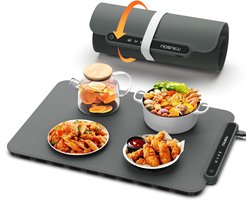 Draagbaar Opvouwbaar Elektrisch Verwarmingsplateau met Instelbare Temperatuur