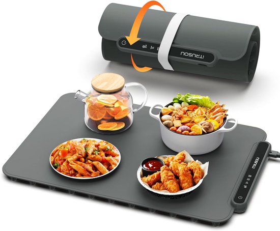 Draagbaar Opvouwbaar Elektrisch Verwarmingsplateau met Instelbare Temperatuur