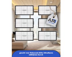 G20s Ultra Vervangingsonderdeel Accessoires voor Roborock G20s Ultra/Saros 10R/Qrevo CurvX met 6 HEPA-filters, Onderhoudskit, Stofzuige
