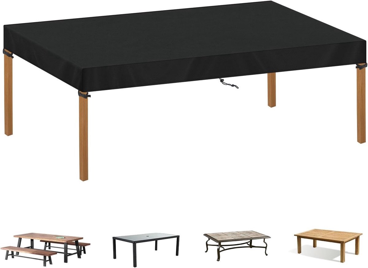 Stunq® Tuintafel Beschermhoes van Weerbestendig en Waterdicht Oxford Stof voor Buitenmeubilair