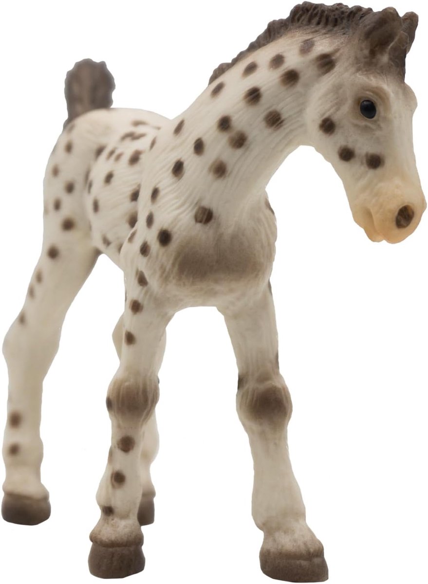 Bullyland 62673 – Speelfiguur en verzamelfiguur Knabstrupper Veulen – ca. 7 cm – levensecht en detailrijk vormgegeven – ideaal als educatief speelfiguur en klein cadeautje voor kinderen vanaf 3 jaar.