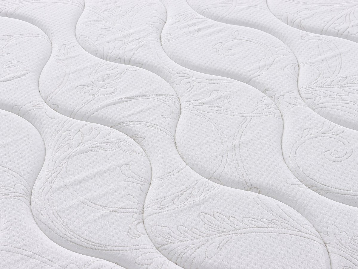 Vente-unique Set lattenbodem en matras met veren met 3 slaapzones en vormgeheugen WOLKENTANZ van YSMÉE - 90 x 200 cm