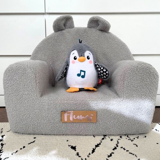 Flumi Kinderfauteuil - Teddy Grijs van Flumi — afbeelding 5