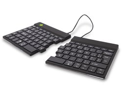 R-Go Split - Ergonomisch toetsenbord -Bluetooth - Met Break software - BE AZERTY layout - Zwart