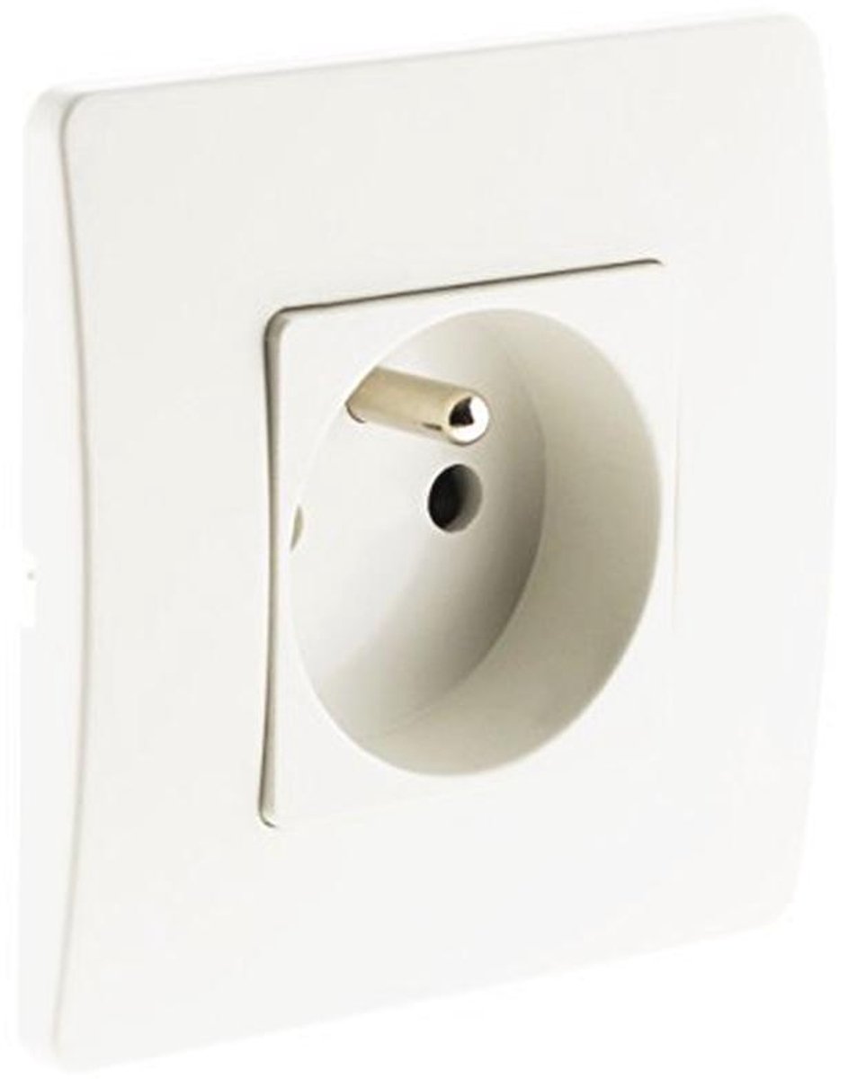 Elektrische Voedingskabel H05VV-F 3G1mm² - Wit - 5 Meter