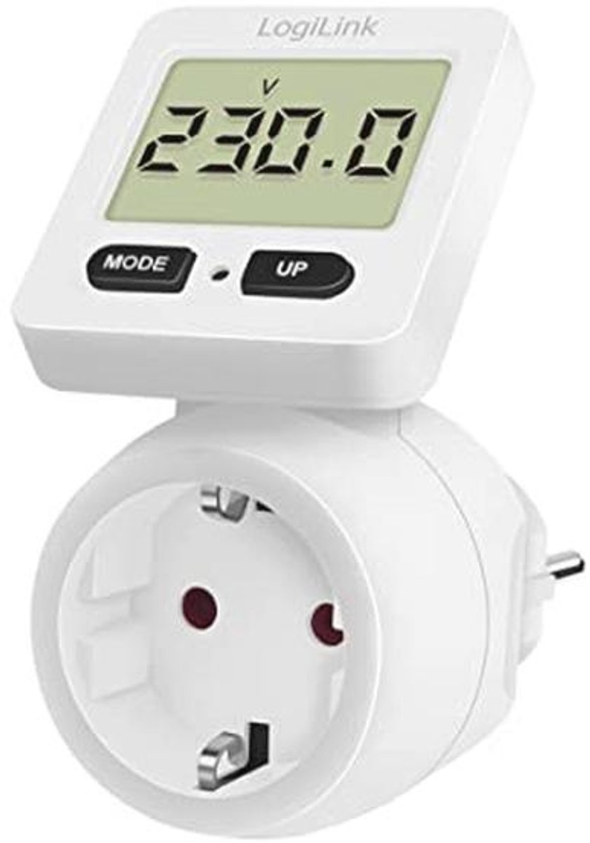 Energiekostenmeter met 180° draaibaar display - Energieverbruik en kosten inzichtelijk maken