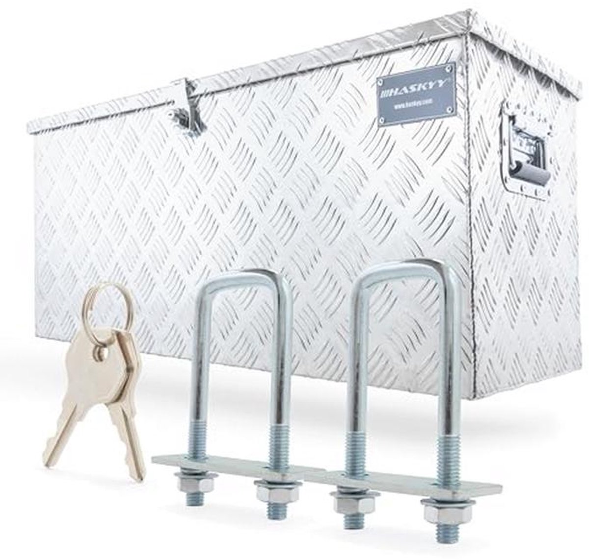Aluminium Transportbox voor Aanhanger - 900 x 350 x 400 mm - Gereedschapskoffer en Opbergbak