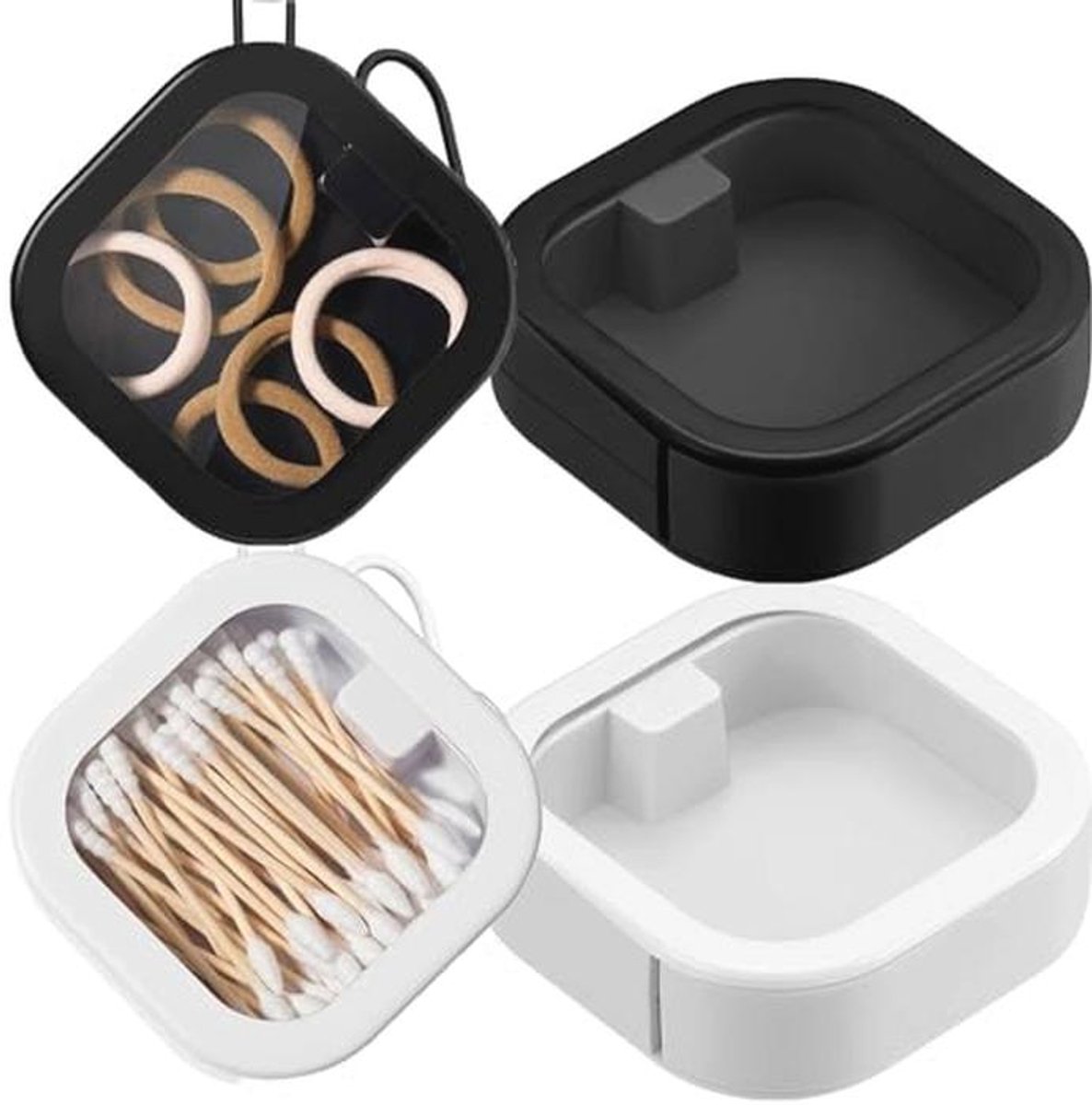 Haaraccessoires Organizer met deksel - Draagbare Reis- en Badkameropberger