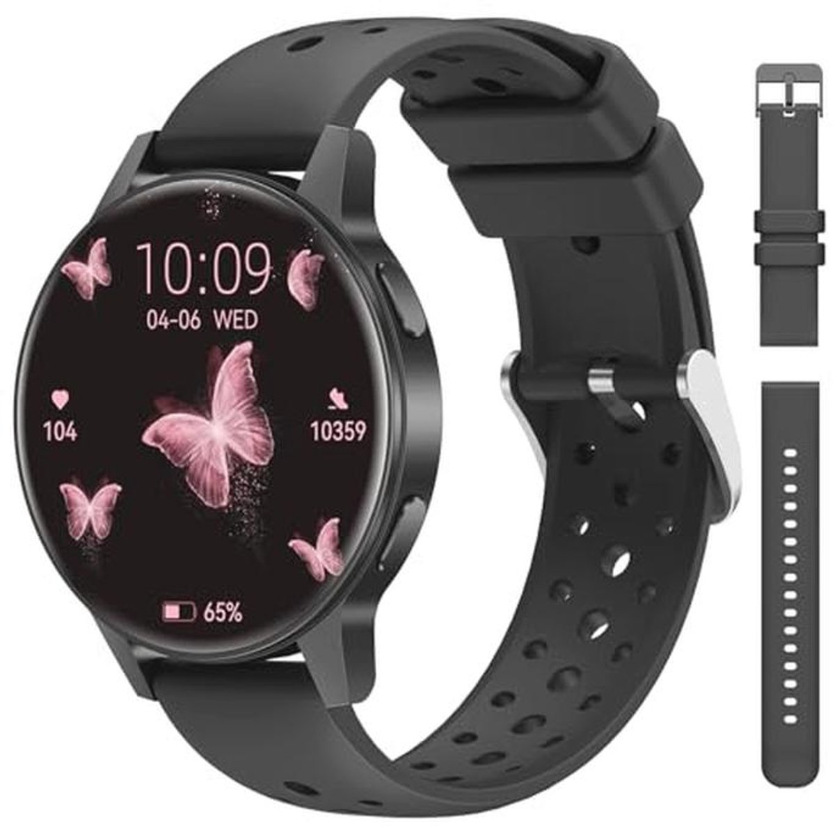 Smartwatch voor dames met hartslagmeting, menstruatiecyclus-tracking en 120 sportmodi