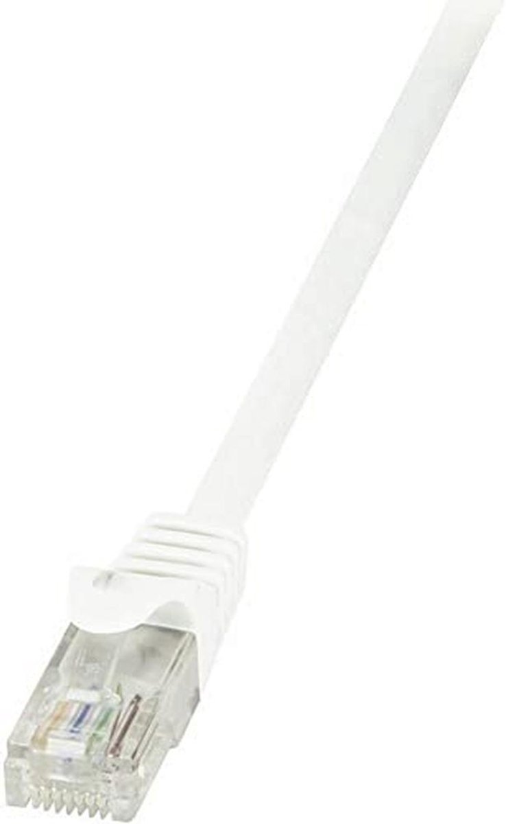 CAT6 U/UTP patchkabel EconLine AWG24 wit 1,00m