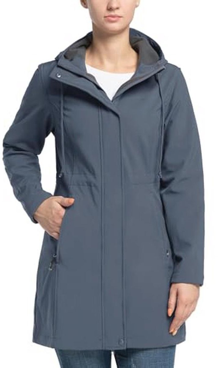 Lichte Softshelljas voor Dames - Ademend en Functioneel Windjack met Capuchon