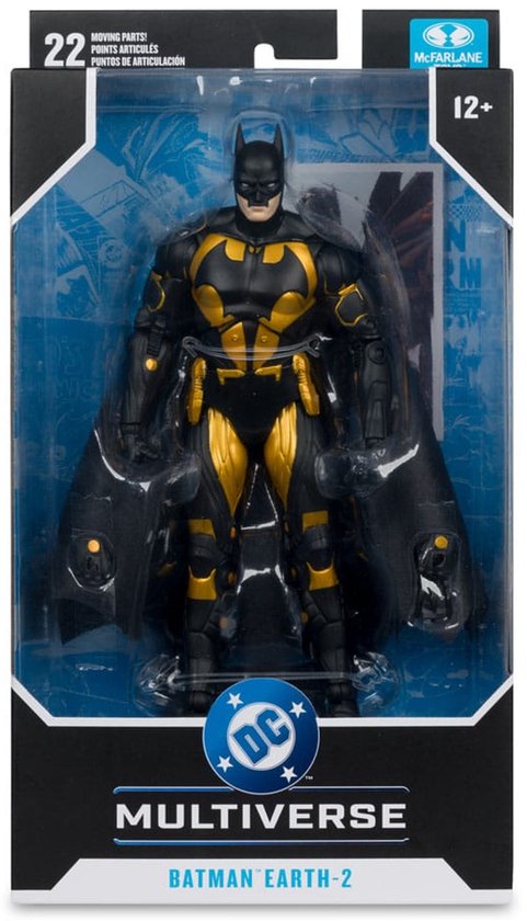 Verpakking van Batman Earth-2 actiefiguur, met de figuur zichtbaar.