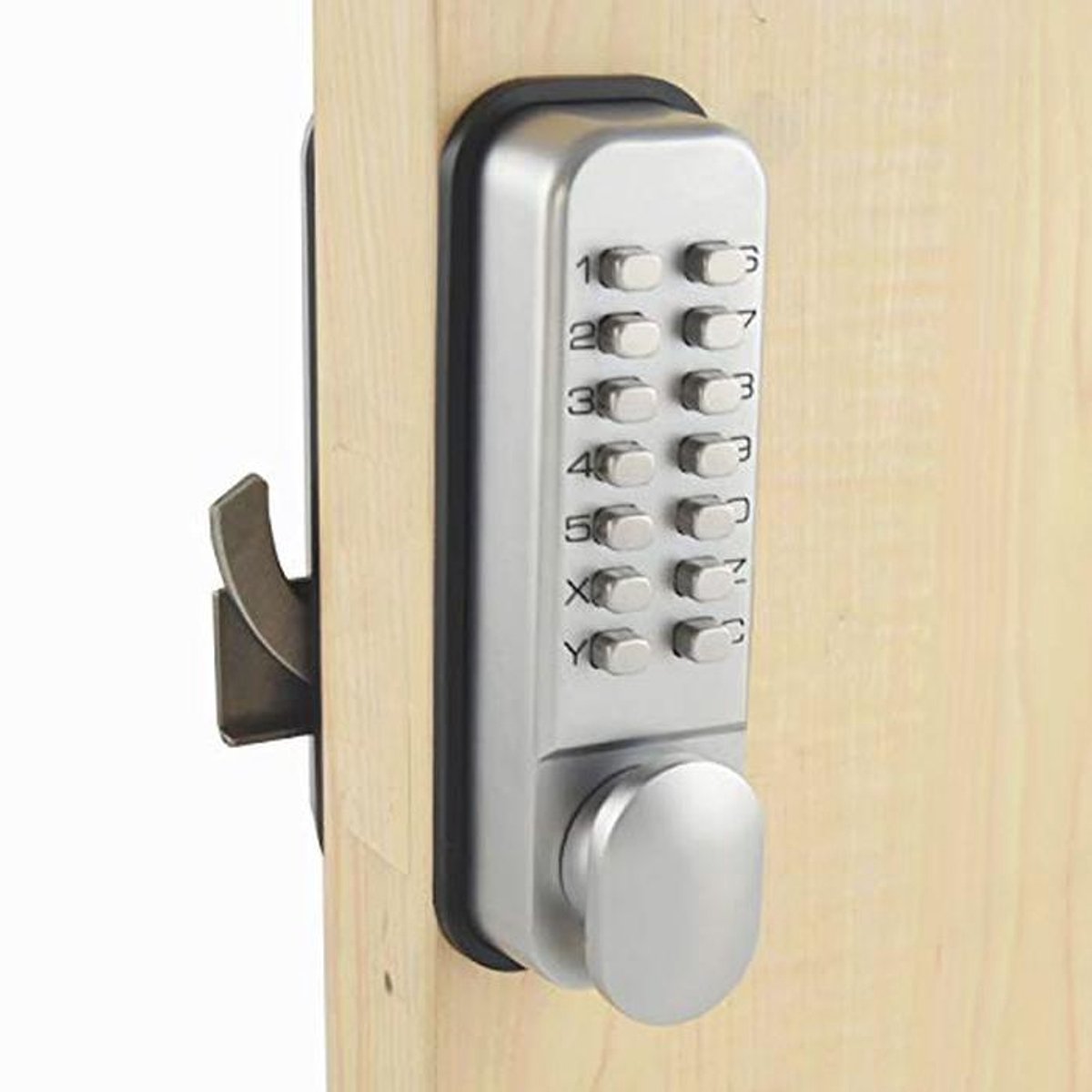 Digitale schuifdeurslot met code en handvat - Keyless opstelling
