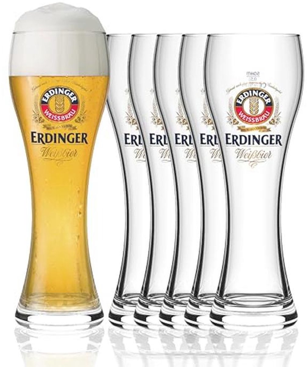 Set van 6 Witbierglazen 0,5l voor Perfecte Bierervaring